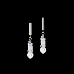 Precious Fusion Offset earrings silver-ice blue