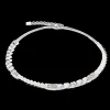 Precious Fusion Offset necklace silver-ice blue