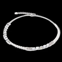 Precious Fusion Offset necklace silver-ice blue