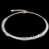 Precious Fusion Offset necklace rose gold-ice pink