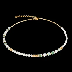 Precious Fusion Offset necklace gold-green