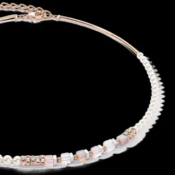 Precious Fusion Offset necklace rose gold-ice pink