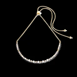 Princess Pearls Chain necklace gold-white