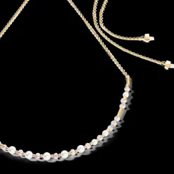 Princess Pearls Chain necklace gold-white