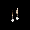Princess Pearls Trinity hoops gold
