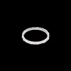 Ring Slim Wave Silber