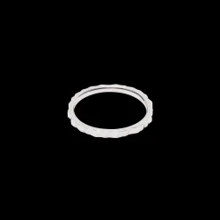Ring Slim Wave Silber