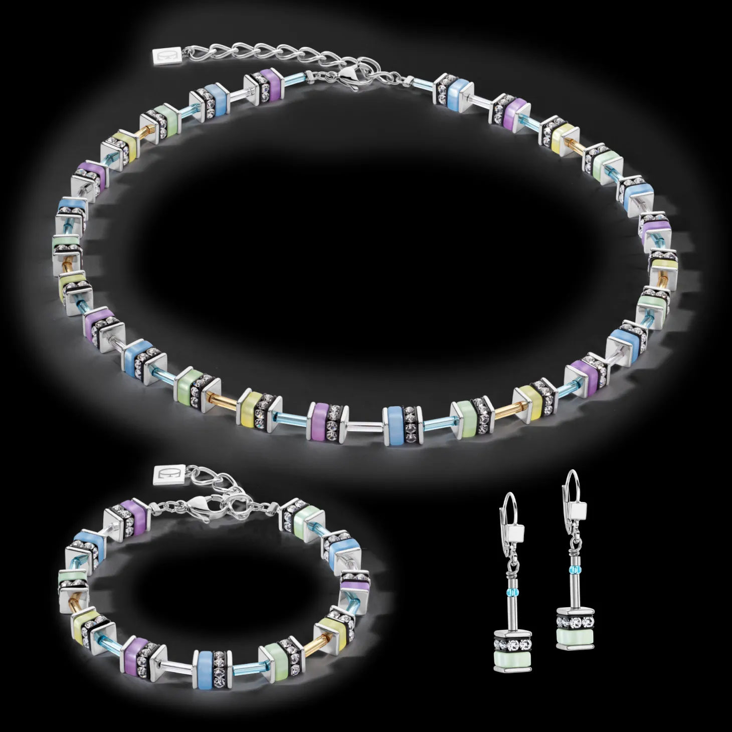 Sparkling Classic Pastel necklace multicolour