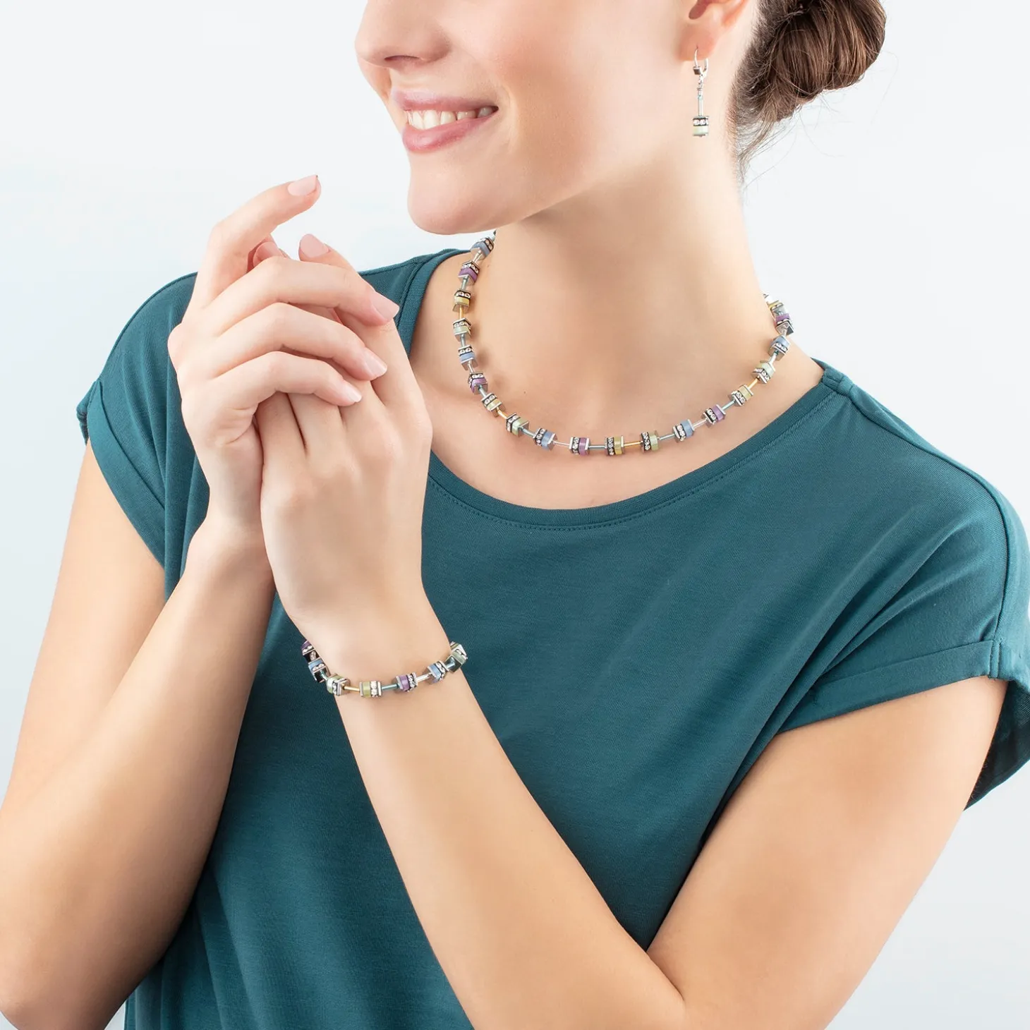 Sparkling Classic Pastel necklace multicolour