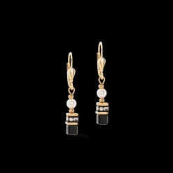 Sparkling Princess earrings gold-black