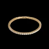 Tennis bracelet gold-crystal