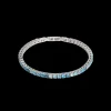 Tennis bracelet silver-blue