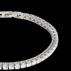 Tennis bracelet silver-crystal