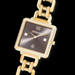 Watch Iconic Cube Sparkling Mystic Mocca Statement gold