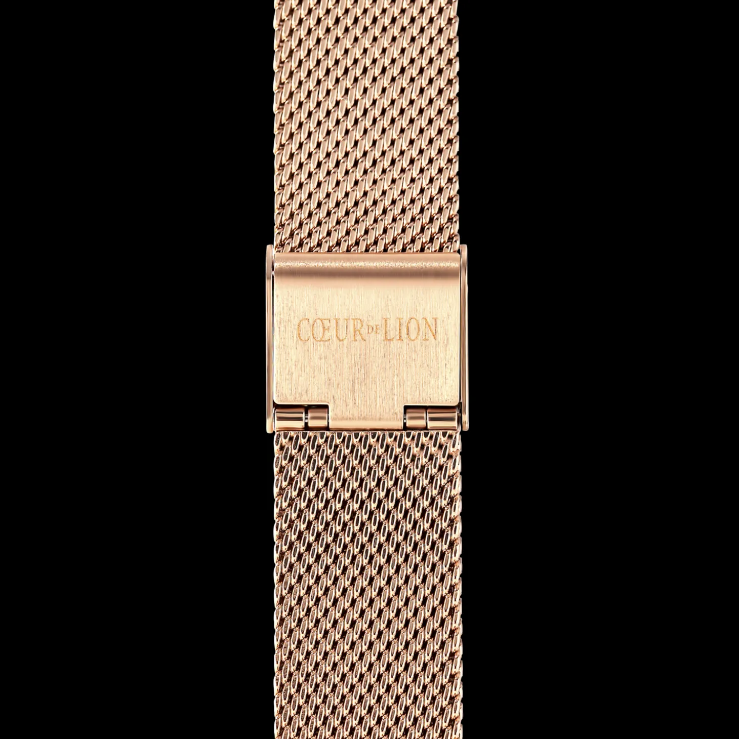 Watch Round Mocha Sunray Milanese Stainless Steel Rose Gold