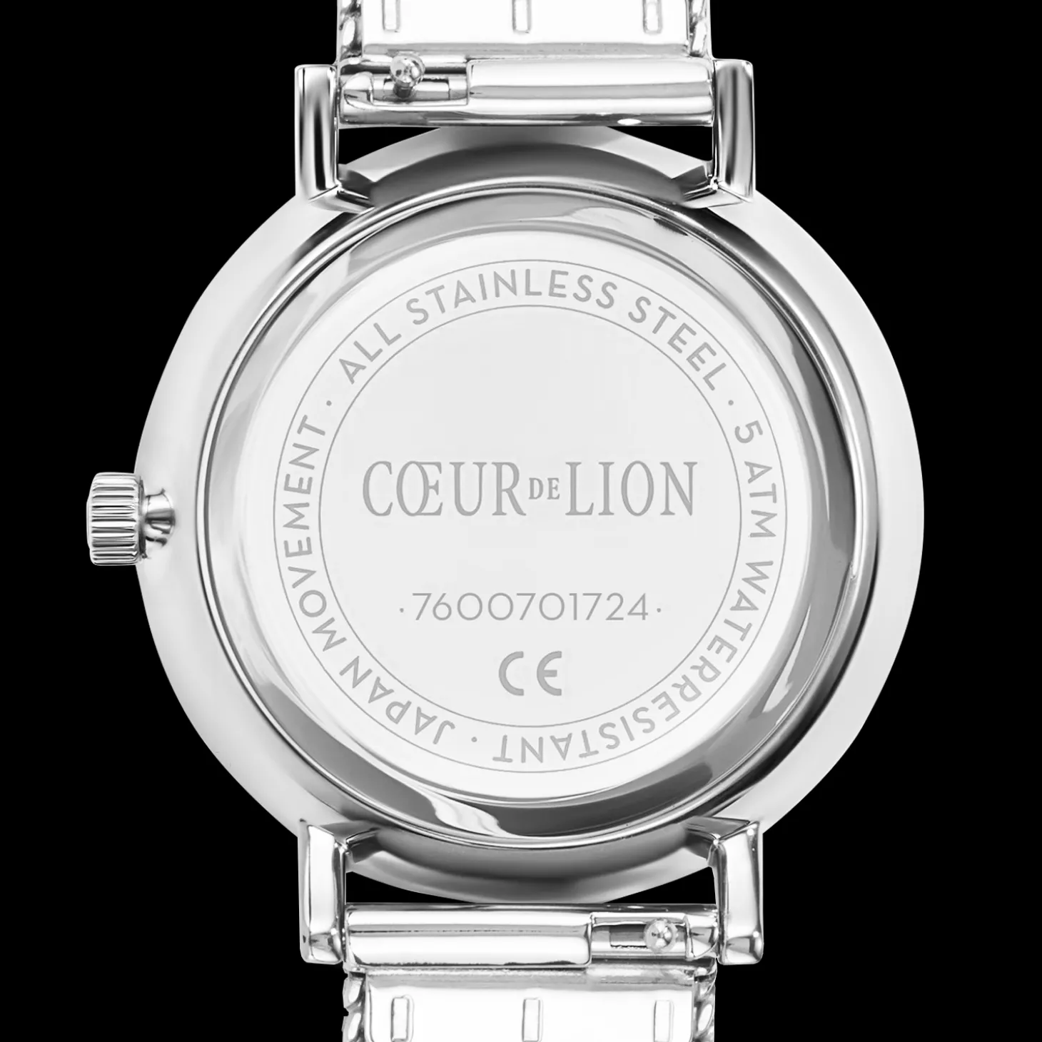 Watch Round Silver Sunray Milanese Stainless Steel