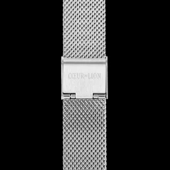 Watch Round Silver Sunray Milanese Stainless Steel