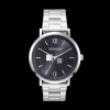 Watch Round Statement Unisex Sunray Midnight Blue Stainless Steel Frosted Silver