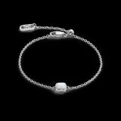 Birthstone April Bracelet White Quartz Silver