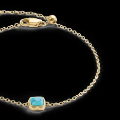Birthstone December Bracelet Turquoise Gold