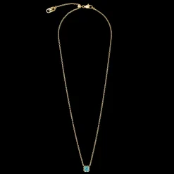 Birthstone December Necklace Turquoise Gold