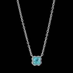 Birthstone December Necklace Turquoise Silver