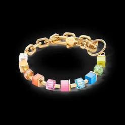 Bracelet Cube Fusion Charm gold-rainbow