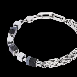 Bracelet Fusion Snake Chain black-silver