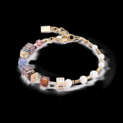 Bracelet GeoCUBE® Fusion Precious Pearl Mix gold-autumn