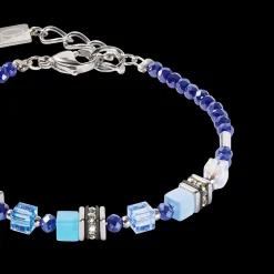 Bracelet Mini Cubes blue