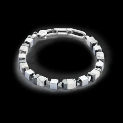 Bracelet Precious Cubes white-silver