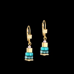 Earrings Boho Sunset Cube rainbow