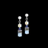 Earrings Mini Cubes blue