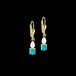 Earrings Princess Fusion Pearls turquoise