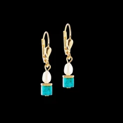 Earrings Princess Fusion Pearls turquoise