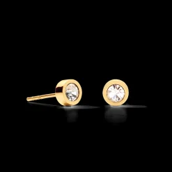 Earrings Sparkling Dots gold-crystal