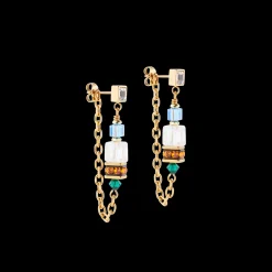 Earrings Sunray Cube Couture gold-multicolour