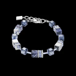 GeoCUBE® Bracelet sodalite & haematite blue