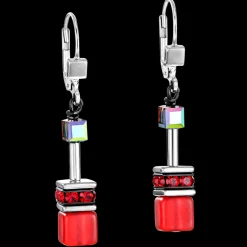 GeoCUBE® Earrings red