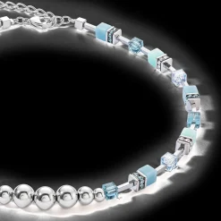 GeoCUBE® Fusion Spheres necklace ice blue