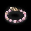 GeoCUBE® Iconic Mono Gold bracelet pink