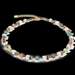 GeoCUBE® Iconic Nature necklace brown-white