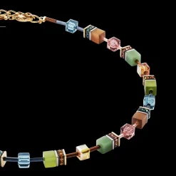 GeoCUBE® Iconic necklace Forest bicolor