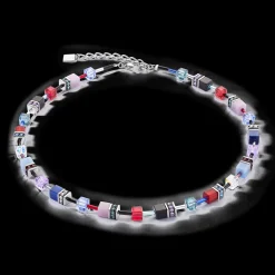 GeoCUBE® Iconic necklace silver-royal