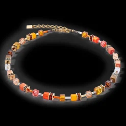 GeoCUBE® Iconic necklace Sunset gold