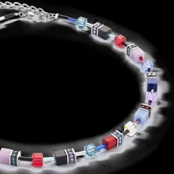 GeoCUBE® Iconic necklace silver-royal