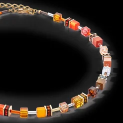 GeoCUBE® Iconic necklace Sunset gold