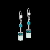 GeoCUBE® Iconic Precious earrings silver-green