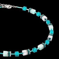 GeoCUBE® Iconic Precious necklace silver-green