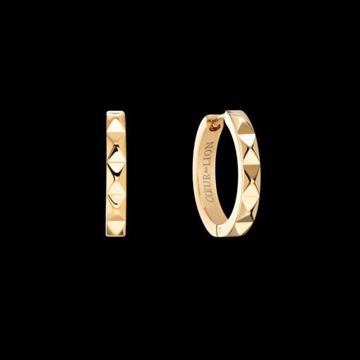 Hoop earrings Spikes 23 gold